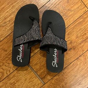 Skechers Women's Black wedge sandals